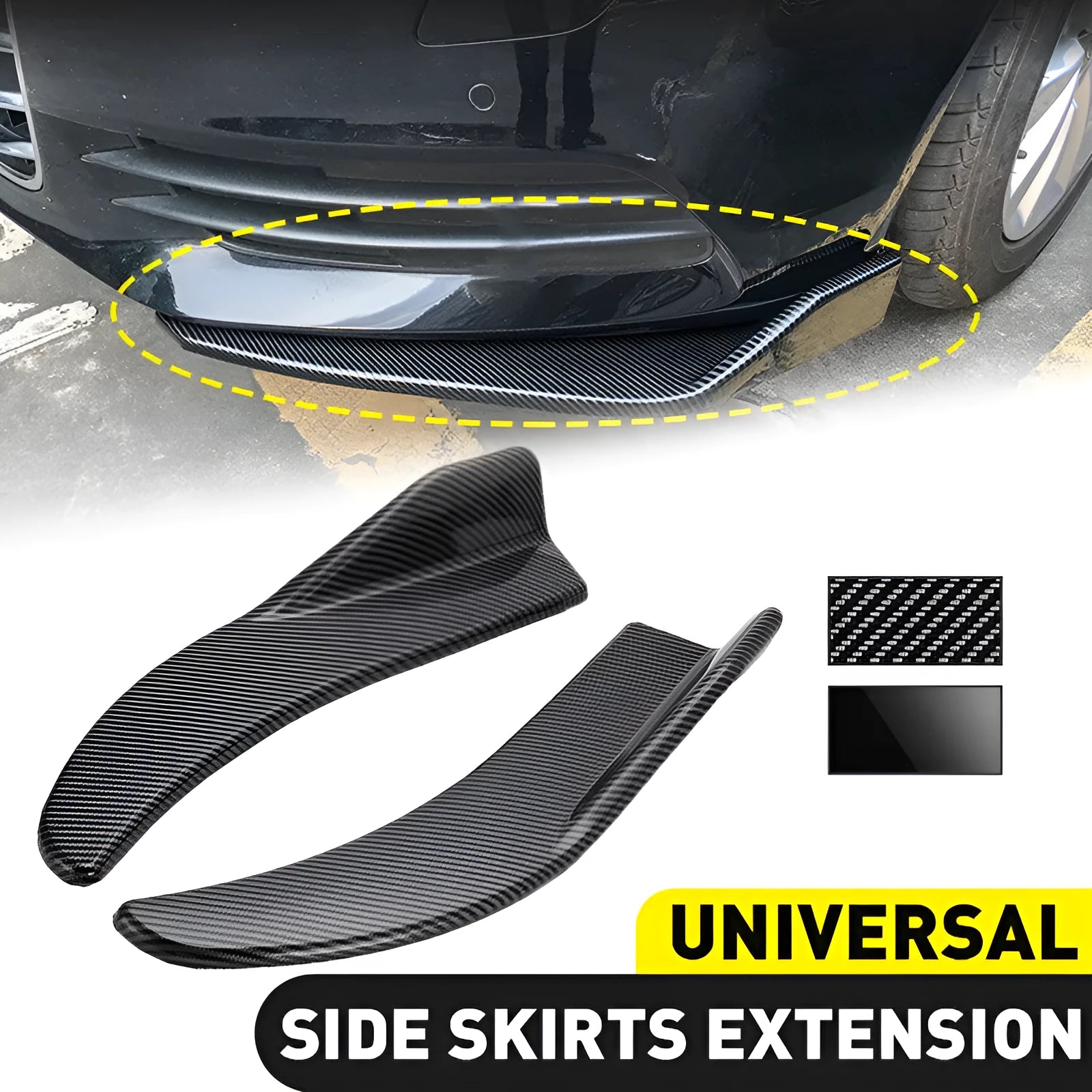 Car front and rear deflector light bar kit for General Motors vehicles with ABS construction