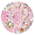 50 waterproof Christmas vinyl stickers 4-8cm for phone, laptop, guitar, and notebook decoration