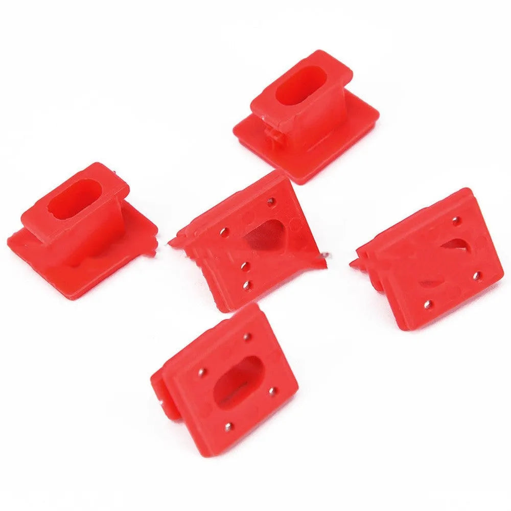 Pack of black plastic BMW interior door trim panel replacement snap clips.