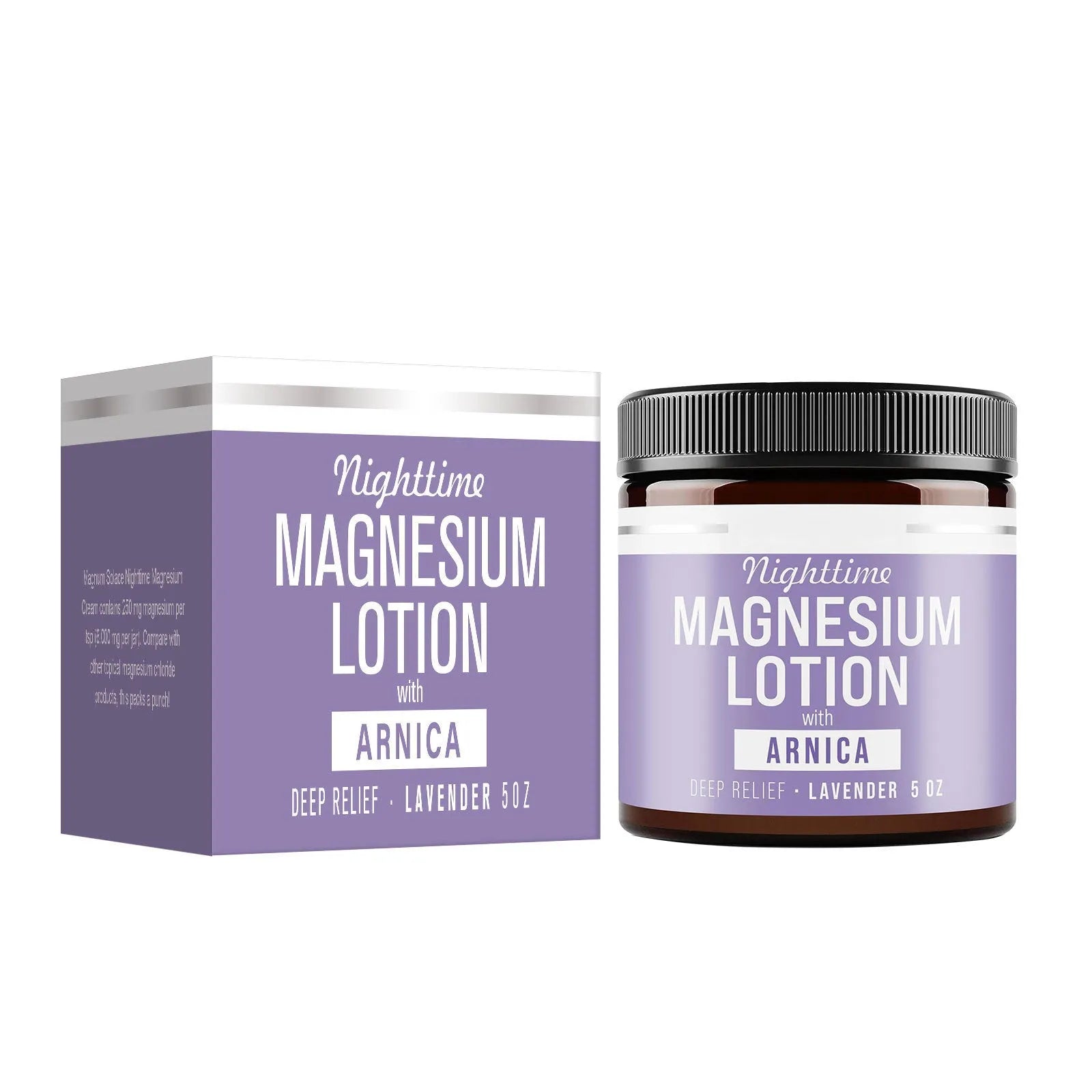 150ml magnesium body butter cream jar with shea butter and grape seed oil for skin moisturising