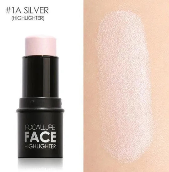 Makeup contour highlighter palette with four shades labelled A, B, C, and D for facial sculpting.