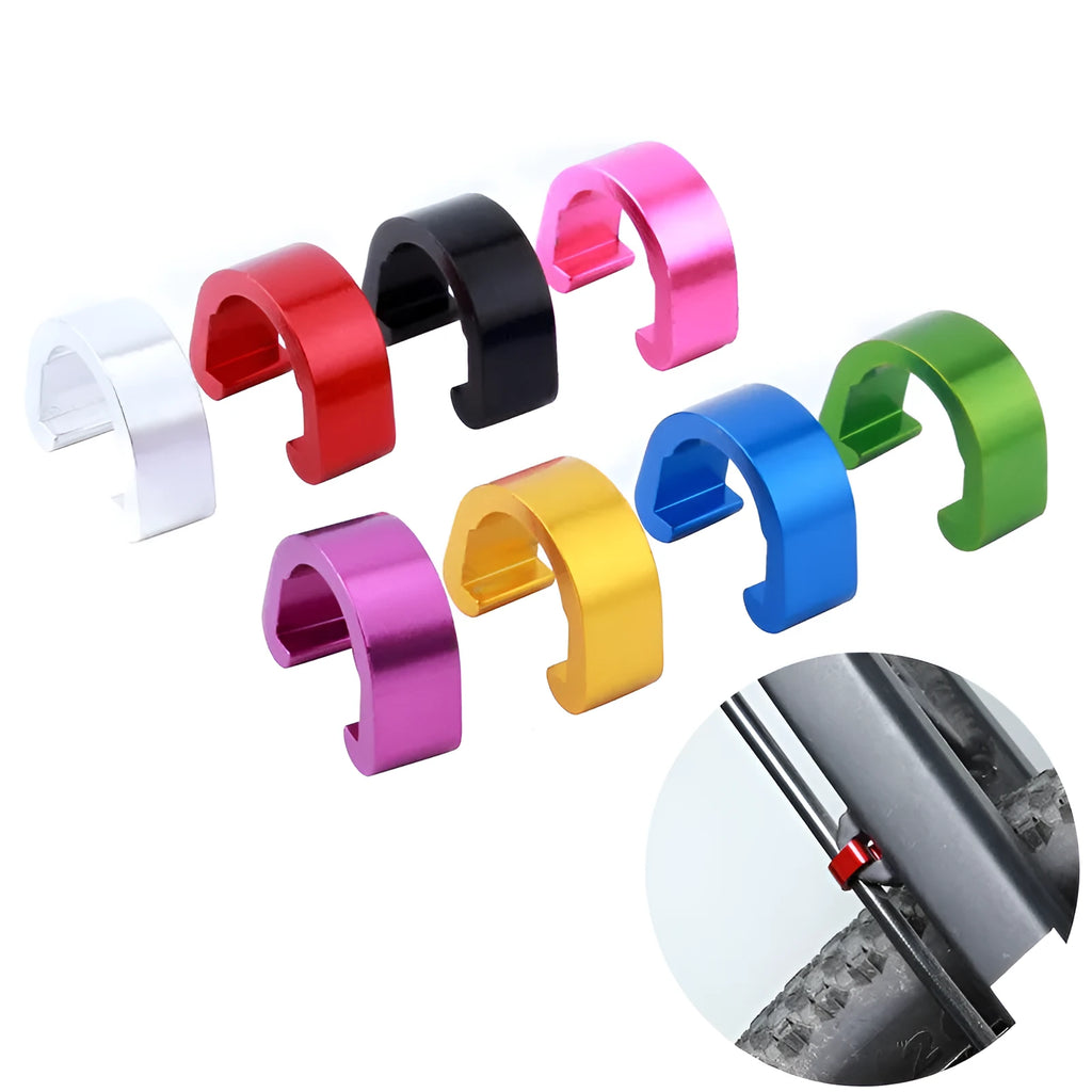 Aluminium alloy C-shaped buckle in multiple colours for luggage and craft projects