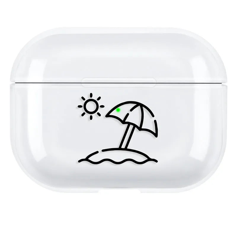 Transparent PC protective case for Apple AirPods Pro3 wireless earbuds