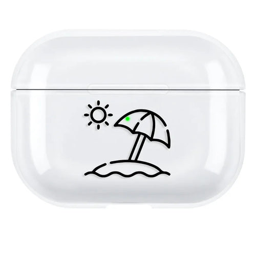 Transparent PC protective case for Apple AirPods Pro3 wireless earbuds