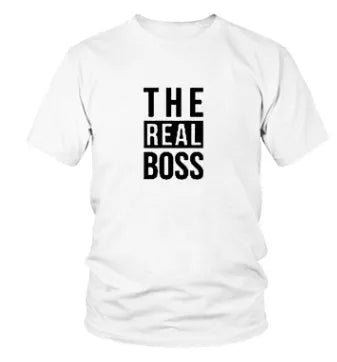 Men's loose fit printed T-shirt with short sleeves and round neck