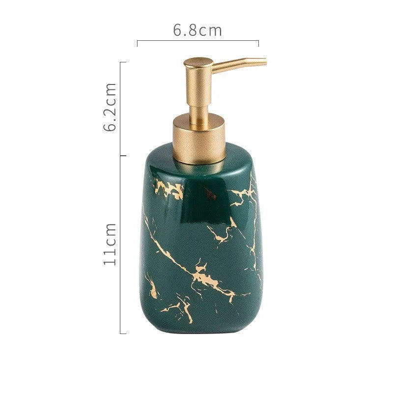 Ceramic bathroom wash set in light luxury style with decal process treatment