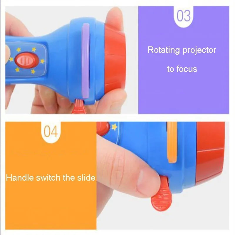 SmartKids children's storybook projector torch with clip-on fairy tale projection discs