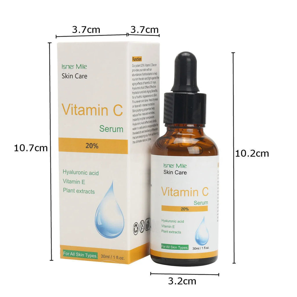 30ml bottle of undiluted Vitamin C skincare essence for brightening and moisturising.