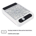 White nail dust collector vacuum with adjustable speed dial and filter net for nail art