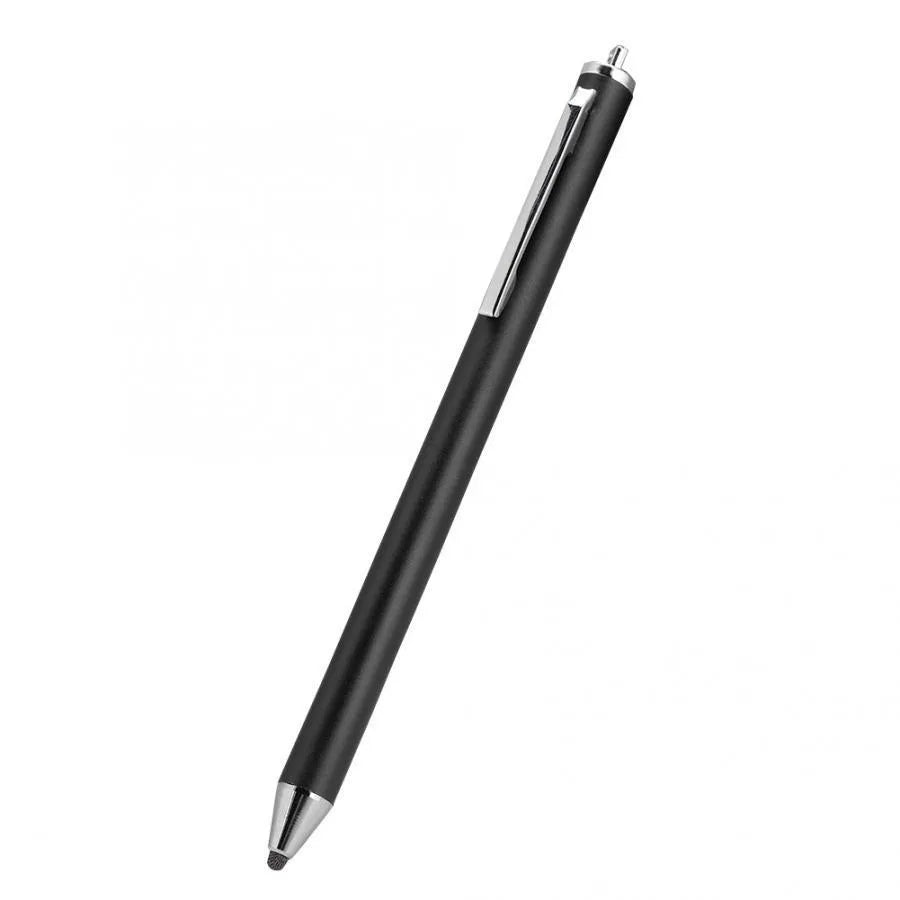 Fine-tip metal capacitive stylus for touch screens in black, silver, red, sky blue, gold, pink and grey.