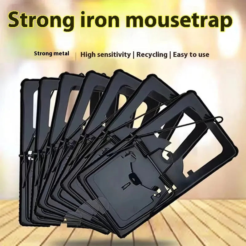 Indoor automatic mouse cage trap in metal and plastic construction with small medium large size options
