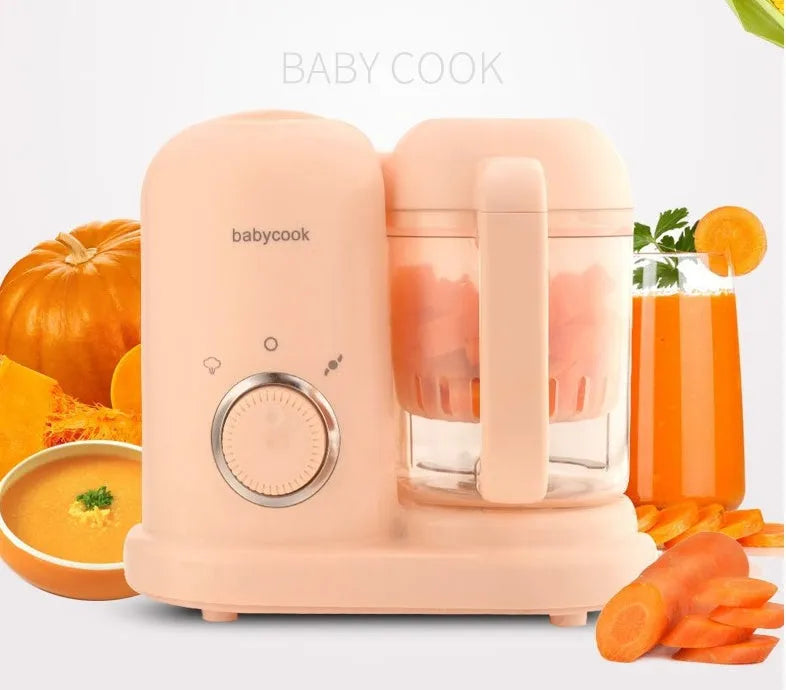 Green and pink baby food processor with steamer and blender functions, 10 litre capacity