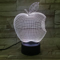 3D fruit shaped night light with colourful LED illumination and touch controls
