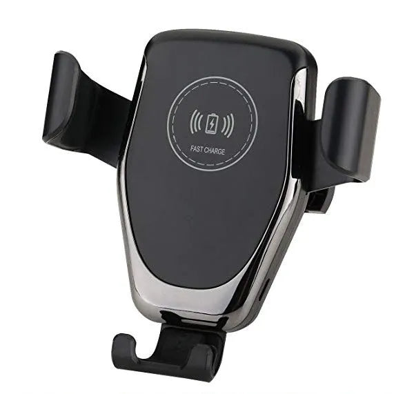 Car wireless charger mount for iPhone with automatic gravity clamp and 18W fast charging