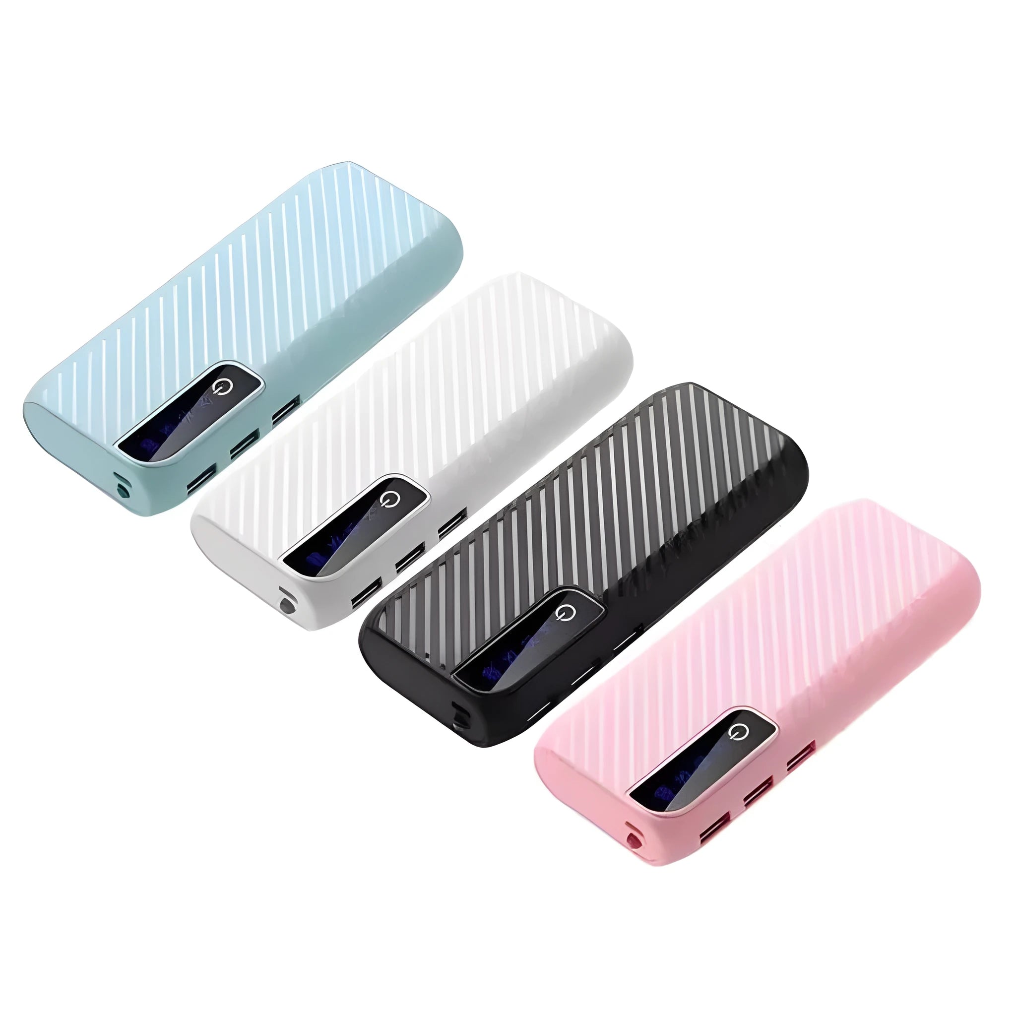 20000mAh portable mini power bank showing compact size with USB charging ports