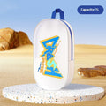 Orange waterproof EVA swimming storage bag showing 3L and 7L size options.