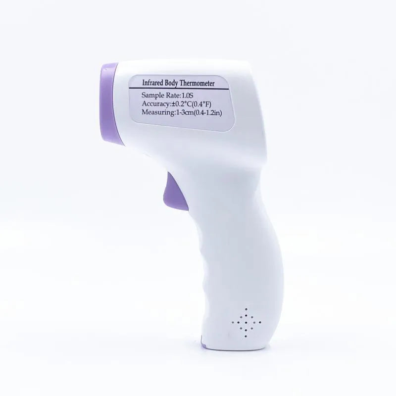 White digital infrared thermometer for non-contact temperature measurement