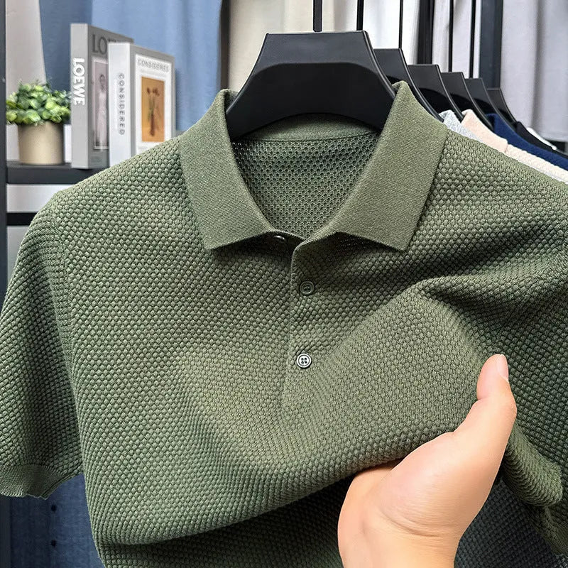 Loose fit cotton short sleeve pullover sweater in various colours with size chart