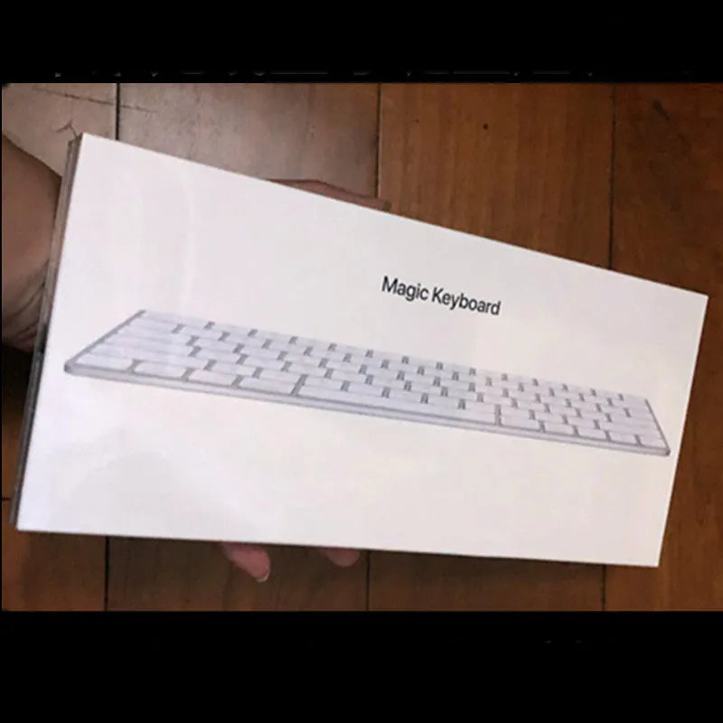 White Apple G6 ultra-thin metal Bluetooth wireless keyboard with multimedia function keys