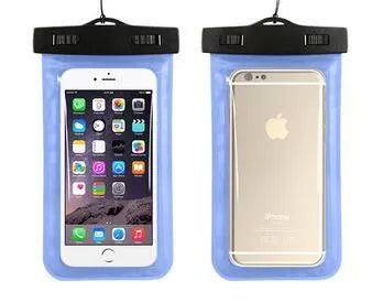 AQUA-ONE waterproof PVC phone pouch in various colours for diving and swimming.