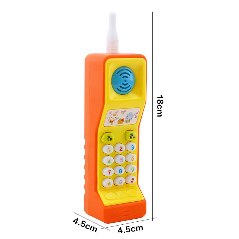 Children's battery-operated sound and light educational toy with cartoon animal music functions