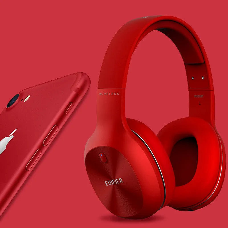 Wireless Bluetooth sports headphones in black, red, or white colours with over-ear design