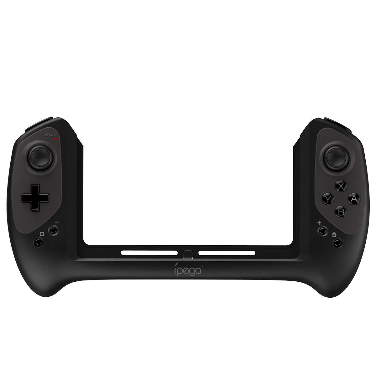 Black Bluetooth wireless gamepad for Nintendo Switch with textured thumbsticks