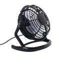 Mini portable USB desk fan with adjustable angle in black, white or blue colour options