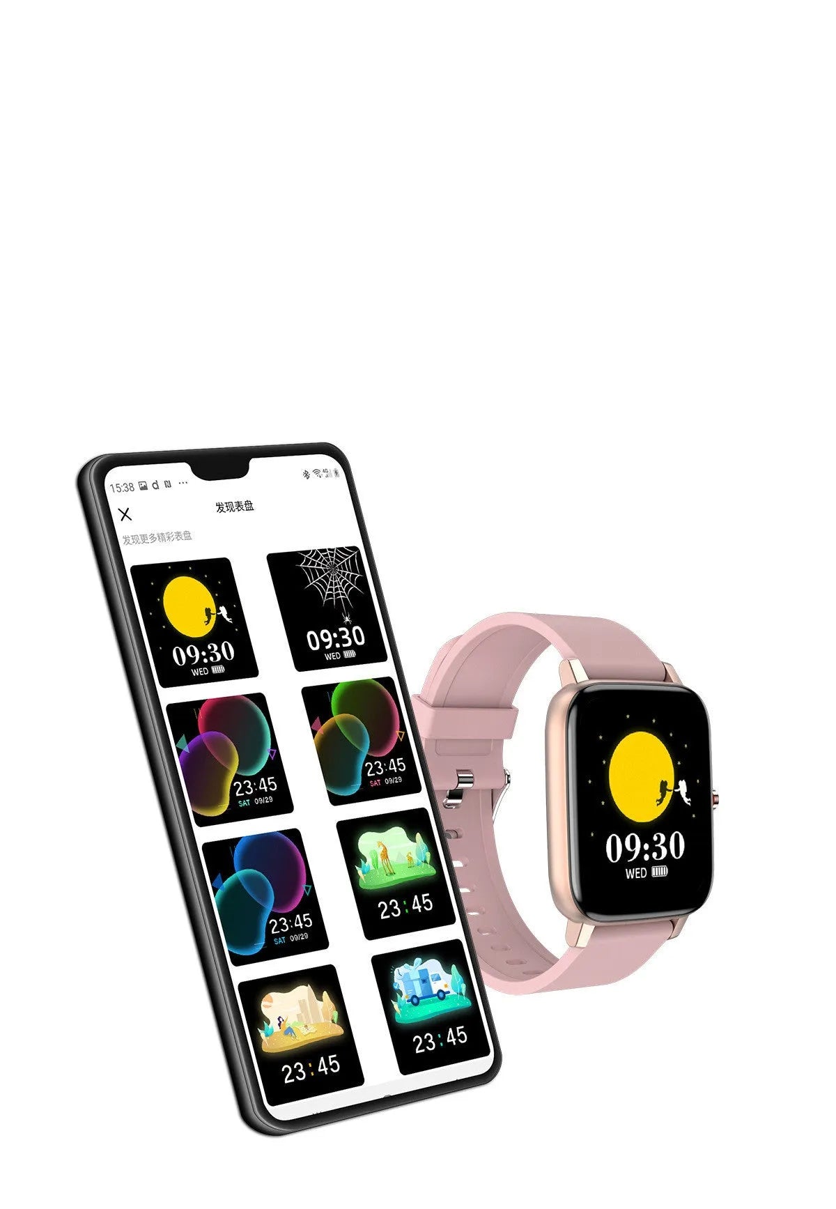 H80 black sports smart watch with silicone strap showing ECG and blood oxygen monitoring on screen