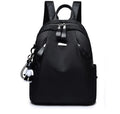 Medium Oxford cloth rucksack in wine red with double straps and interior phone pockets