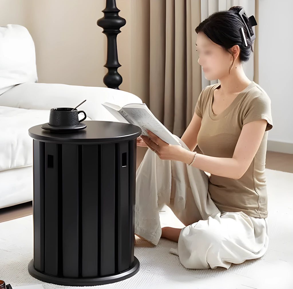 Stackable round metal dining stool in modern simplicity design with four colour options