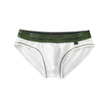 Men's low waist cotton briefs in solid colours with breathable knitted construction