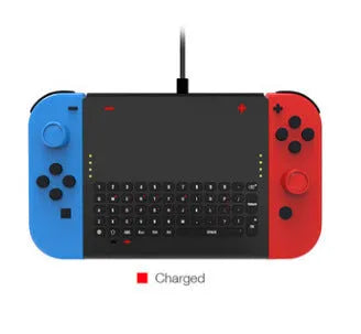 Black felt Nintendo Switch carrying pouch with game card slots and double compartments.