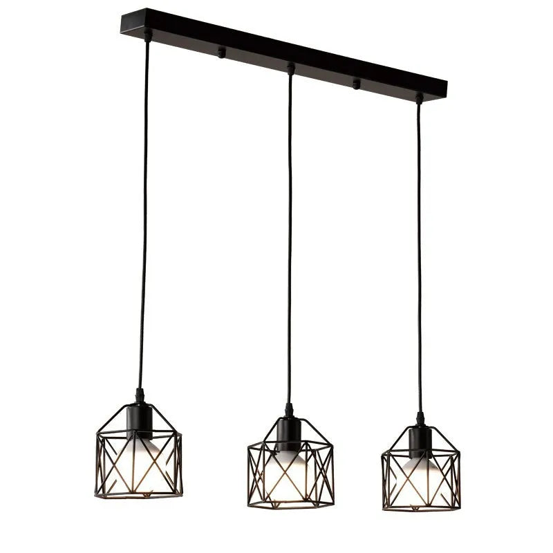 American country style decorative wall light with iron shade