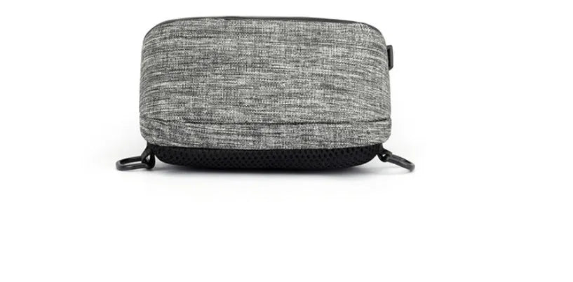 Oxford cloth waterproof chest bag with mobile phone compartment in dark blue, wine red, or light grey
