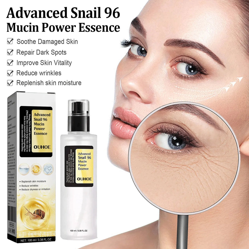 Original snail serum collagen facial treatment 100ml bottle with hyaluronic acid