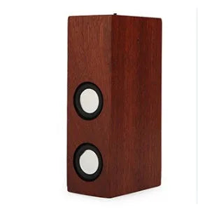 Retro wooden Bluetooth speaker in bamboo, black walnut or sapele wood with wireless connectivity