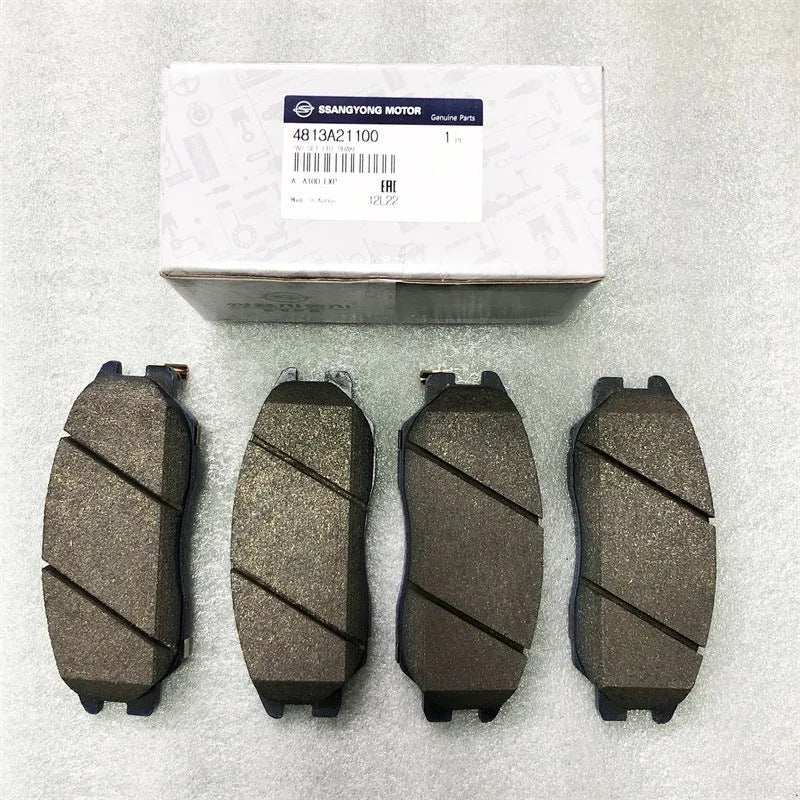 Automotive brake pads part numbers 4813009A10 and 4813008BA0 for Aiteng Kyron Rester vehicles