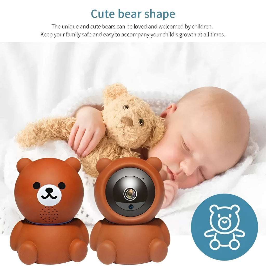 Bear Camera 1080P WiFi wireless security camera with auto tracking and infrared night vision