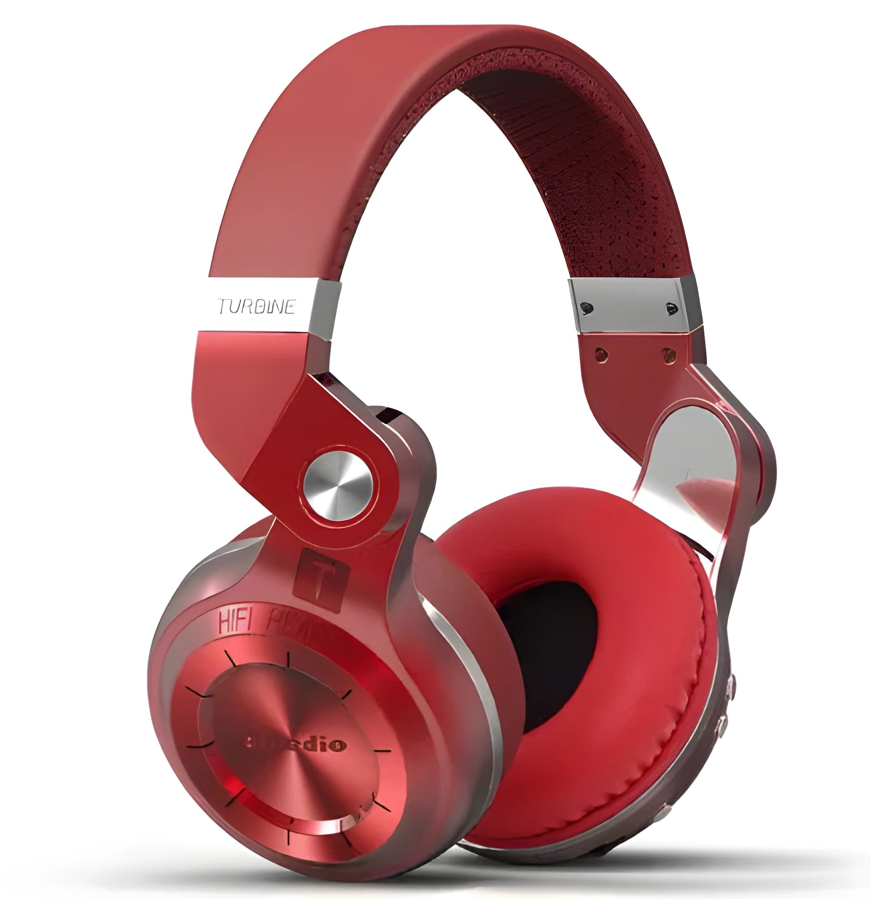 Bluedio T2 Plus Bluetooth on-ear headphones in black, blue, red, or white colours with 57mm drivers