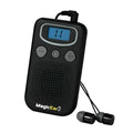 Digital display personal voice enhancer hearing amplifier with background noise reduction in brilliant colour