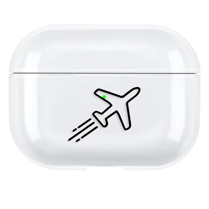 Transparent PC protective case for Apple AirPods Pro3 wireless earbuds