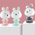Cartoon animal table lamp with plastic shade in bear, cattle, rabbit or tiger design