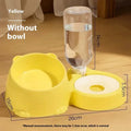 Plastic double bowl automatic drinking pet basin for cats in choice of four colours