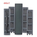 49-piece magnetic screwdriver set for mobile phone repair with cross and flat head bits