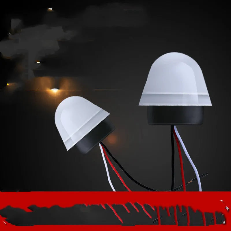 White automatic induction street lamp with 3-5 metre sensor range