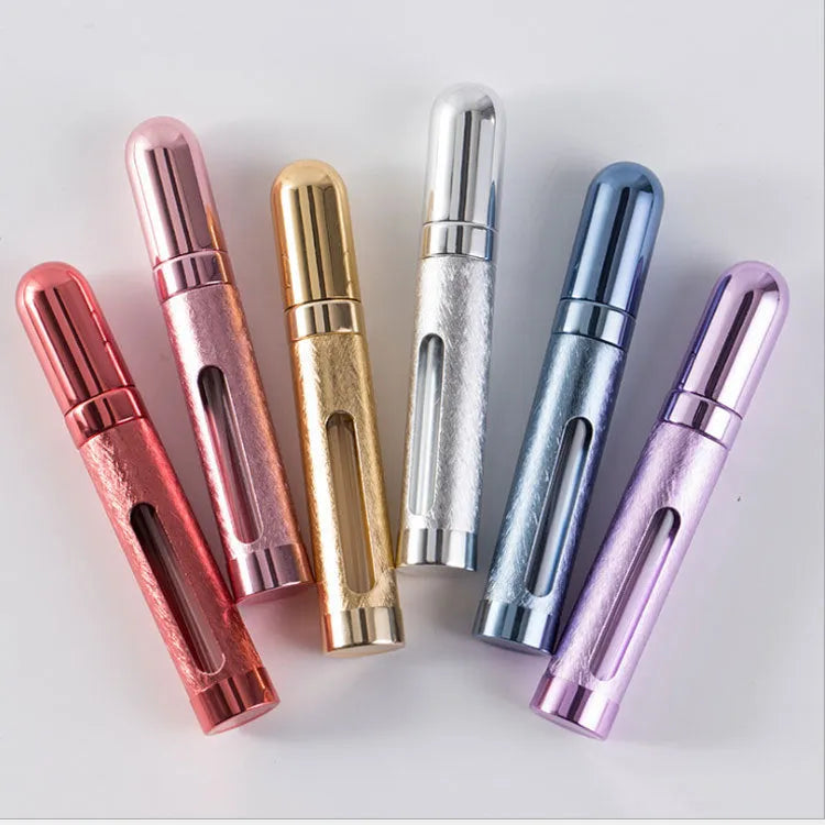 12ml aluminium travel perfume bottle with glass liner in multiple colour options