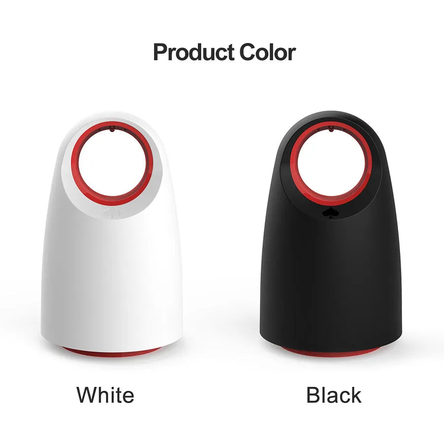 Black or white household silent mosquito killer insect zapper unit with USB cable.