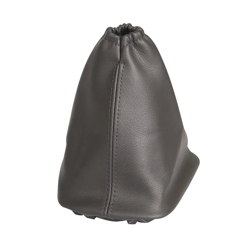 Black leather shift lever dust cover for Toyota Corolla gear stick protection