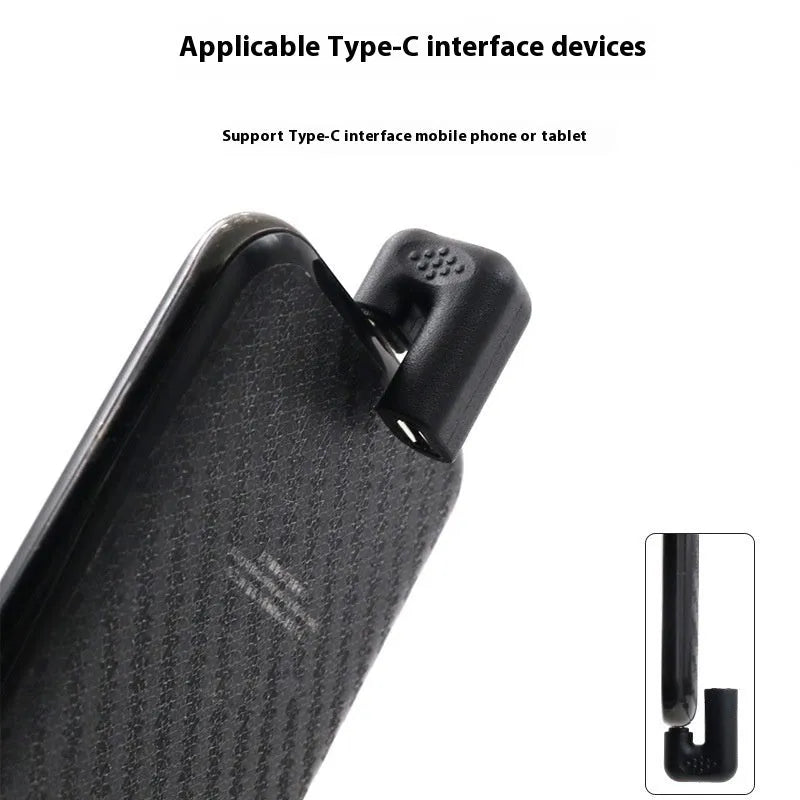 Plastic USB male to female adapter cable with U-bend design for extending mobile device connections